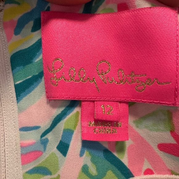 Lilly Pulitzer Darlah Stretch Wrap Dress NWOT size 12 colorful - Picture 5 of 11